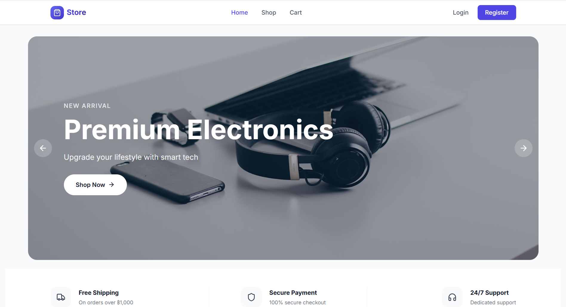 E-Commerce Home